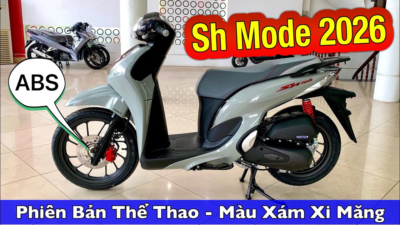 Sh Mode 2026 phiên bản thể thao ABS màu xám đen (xám xi măng) | Minh Nam Lê #shmode2026 #minhnamle66