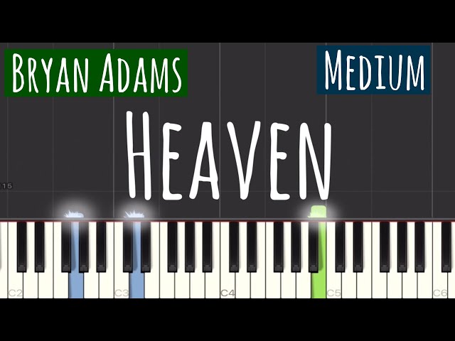 Bryan Adams - Heaven Piano Tutorial | Medium class=