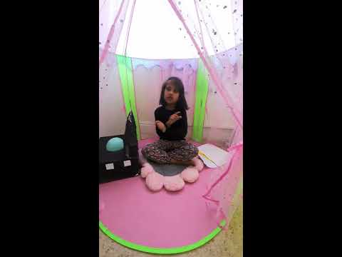 Measuring work and Ramadan by a pupil in Puffins Class.