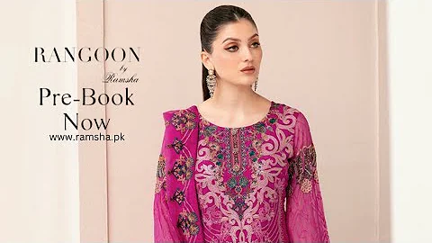 Ramsha Luxury Chiffon Unstitched Collection 2022 | Rangoon by Ramsha new winter collection