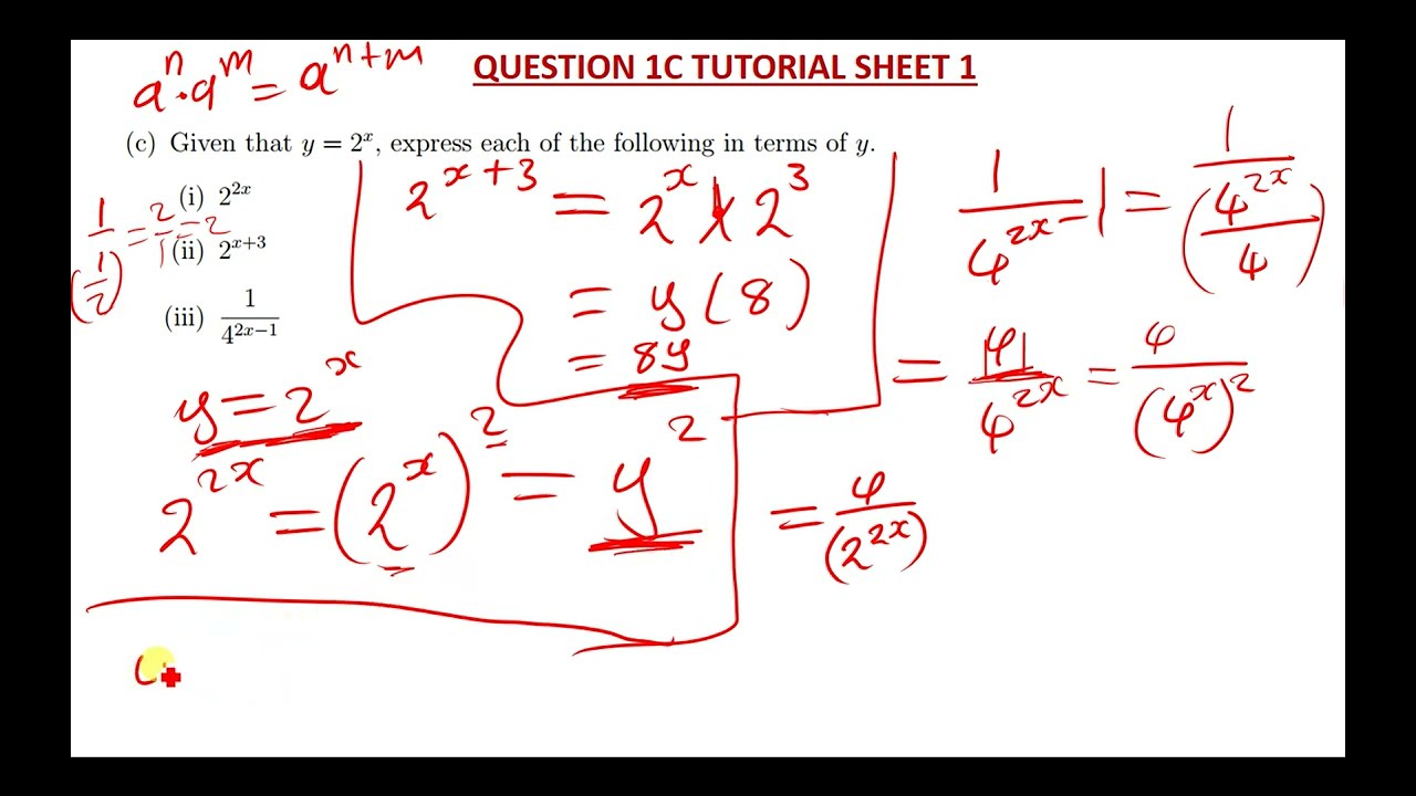 QUESTION 1C TUTORIAL SHEET 1 SIMPLIFYING INDICES |UNIVERSITY OF LUSAKA|UNILUS MATHS|