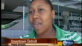 Power outage in downtown Detroit