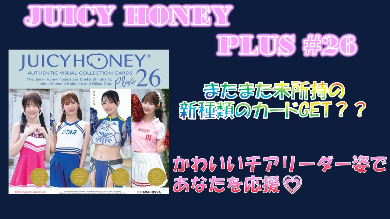 miru ジューシーハニー PLUS #26 ニップルスタンプカード miru ジューシーハニー PLUS #26 ニップルスタンプカード