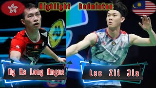 Badminton Lee Zii Jia (MALAYSIA) vs (HONGKONG) Ng Ka Long Angus Mens Singles