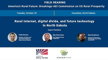 Building connectivity Rural internet, digital divide, and future technology in North Dakota