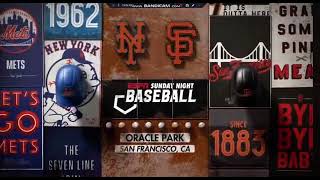 MLB on ESPN Sunday Night Baseball Intro between the Mets and Giants 7/27/2025