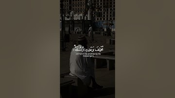 فلا تحسبن الله مخلف وعده القارئ عبدالرحمن مسعد ❤😴
