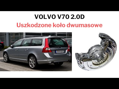 Volvo V70 2.0 d uszkodzone koło dwumasowe - objawy awarii, usterki, zepsucia.