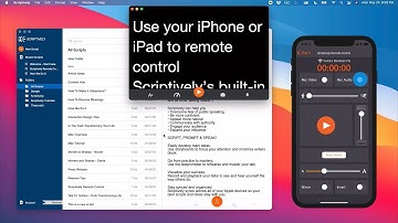 Scriptively - How to use the Remote Control Teleprompter
