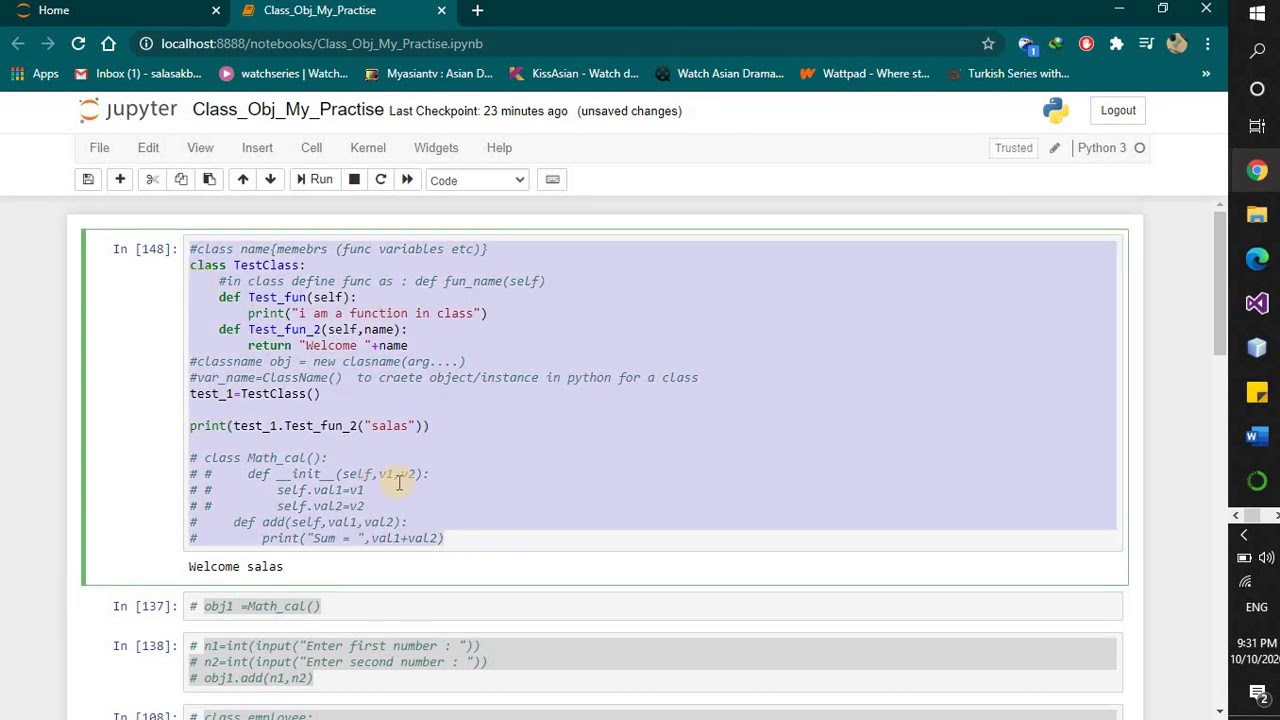 AI Lab 04 Classes and Objects Part 1 - YouTube