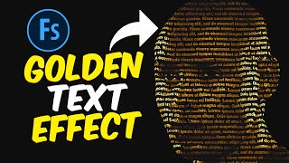 Golden Text Portrait Effect In Photoshop | Face Typography