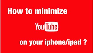 How To Play YouTube Videos In Background On IPhone And IPad | minimize youtube on iphone screenshot 5