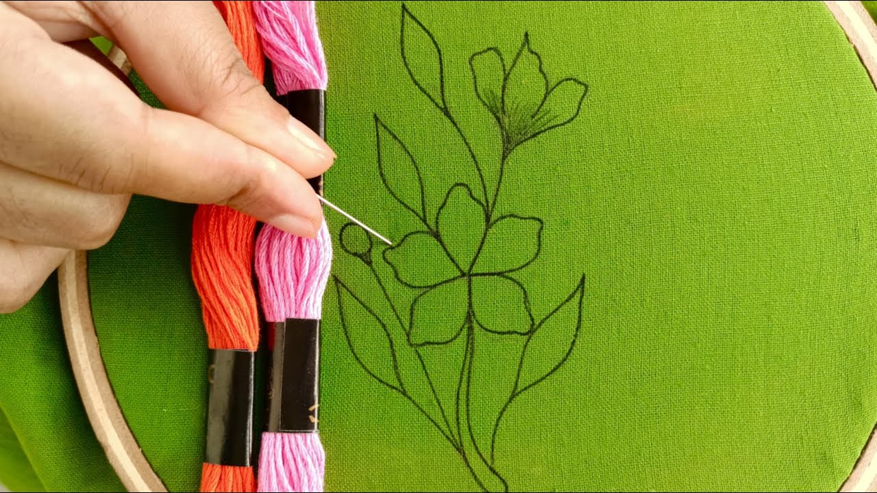 all over stitch by hand embroidery saree kurti lehenga dupatta orna- 303 Rup Handicraft