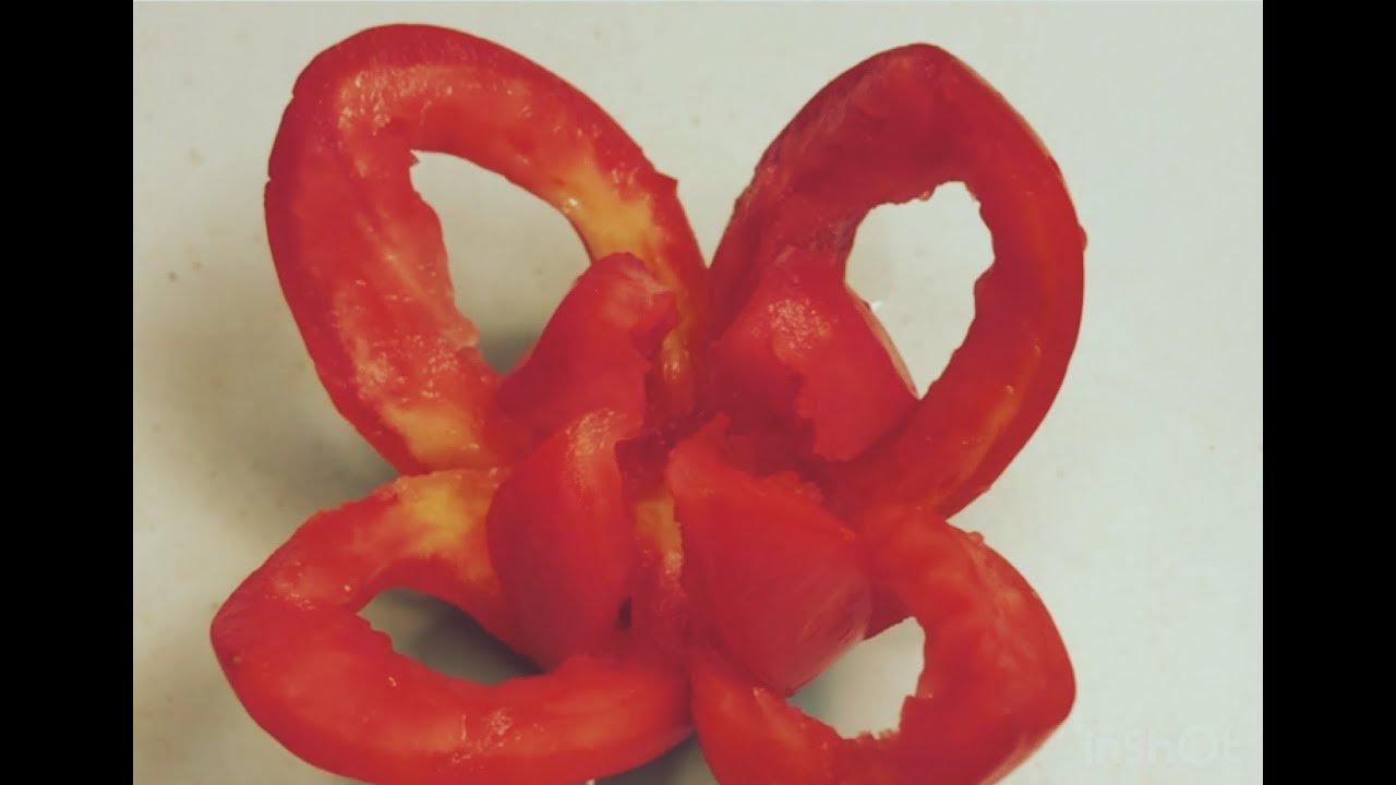 How to make a tomato flower 🍅 YouTube