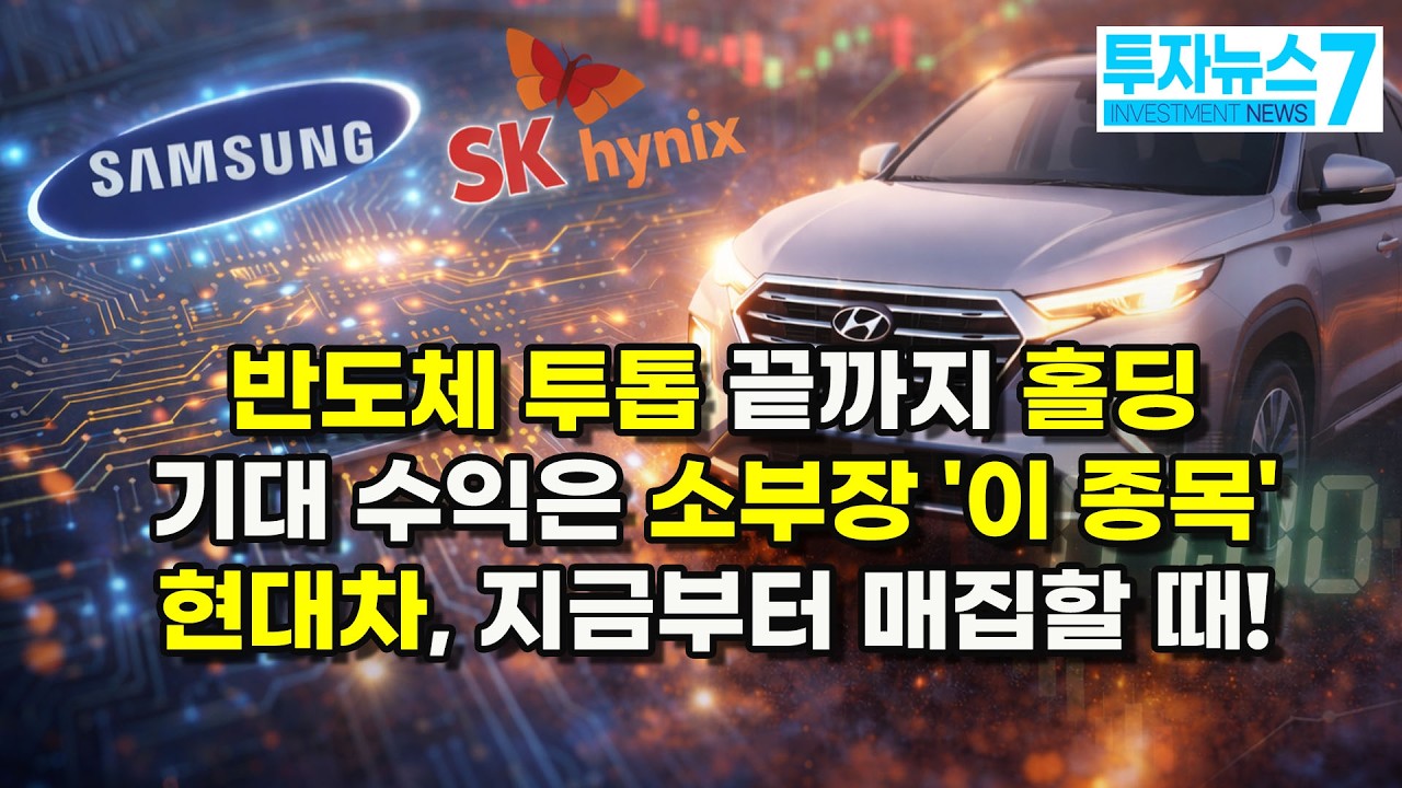 [투자뉴스7] 반도체 투톱 끝까지 홀딩 기대 수익은 소부장 '이 종목' 현대차, 지금부터 매집할 때! / 머니투데이방송 (증시, 증권)