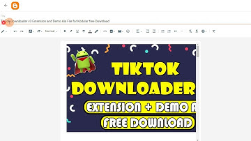 TikToker v3 Extension and Demo Aia File for Kodular free