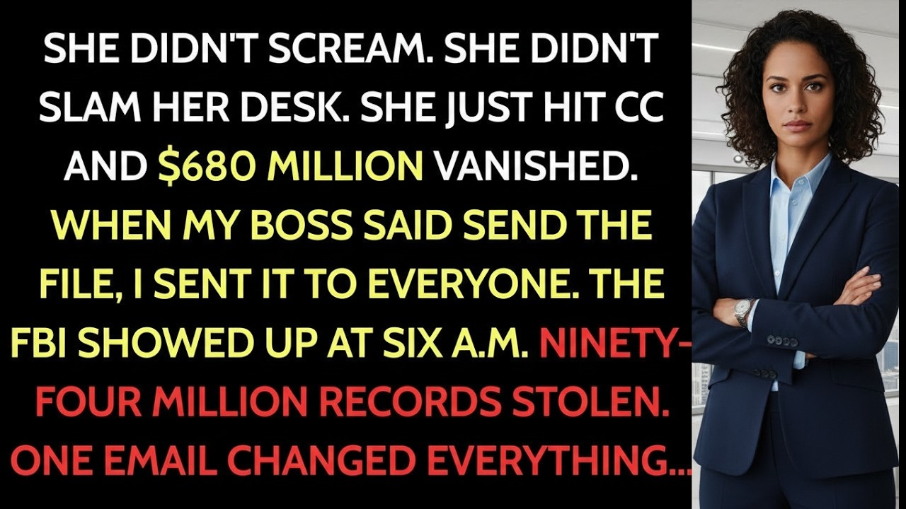 “Just Send the File,” My Manager Said — I CC’d the Board and $680M Evaporated.