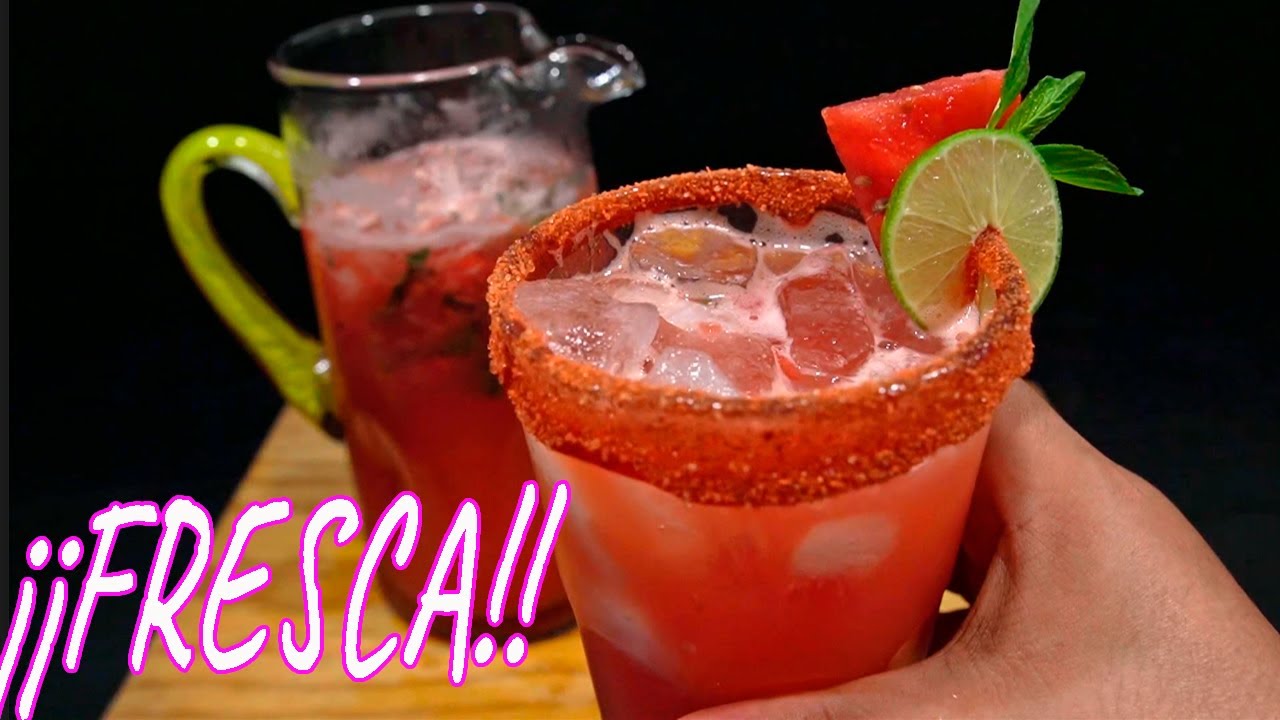 Agua FRESCA de SANDIA con LIMON Y MENTA 🌿 | El Mister Cocina