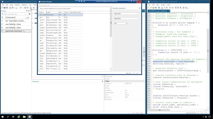 Stata 21   Transform numbers stored as text to numbers