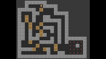 solve of the level 19 sokoban