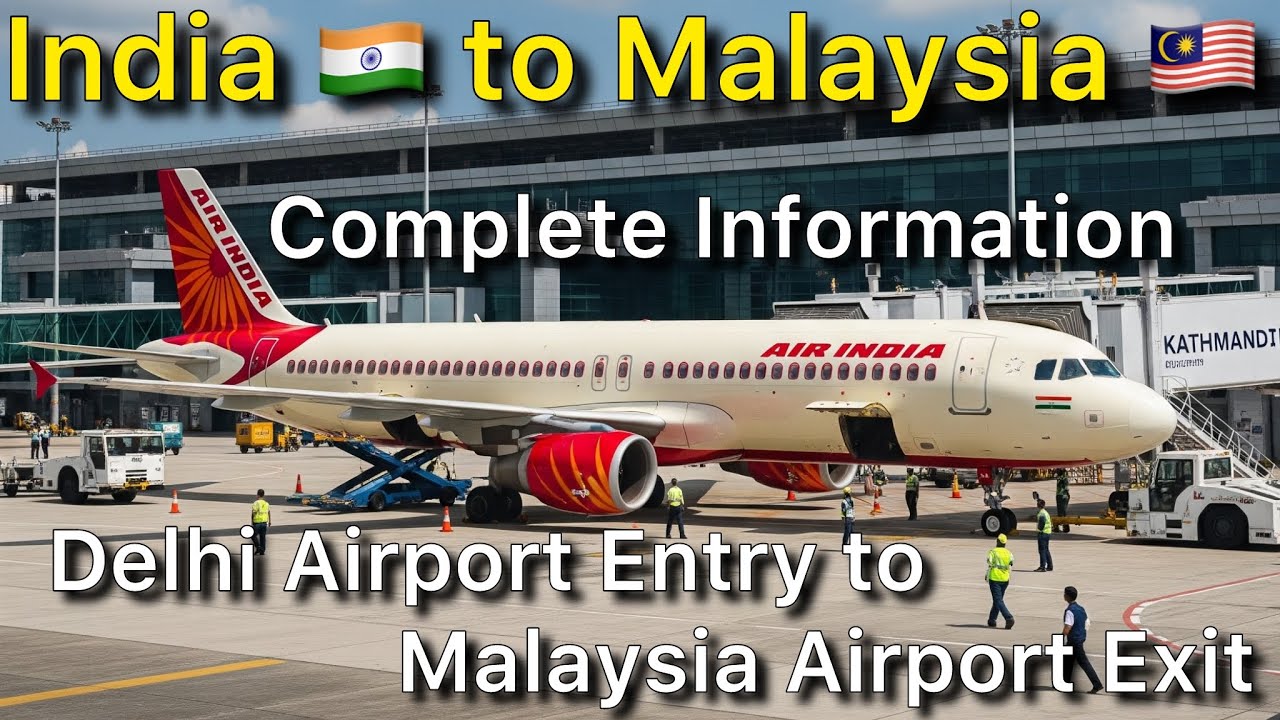 Delhi to Kuala Lumpur Malaysia Airindia Flight Complete Information | Delhi Airport Terminal 3