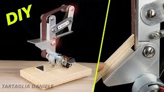 HOW TO MAKE Mini Electric Belt Sander DIY (smerigliatrice a nastro)