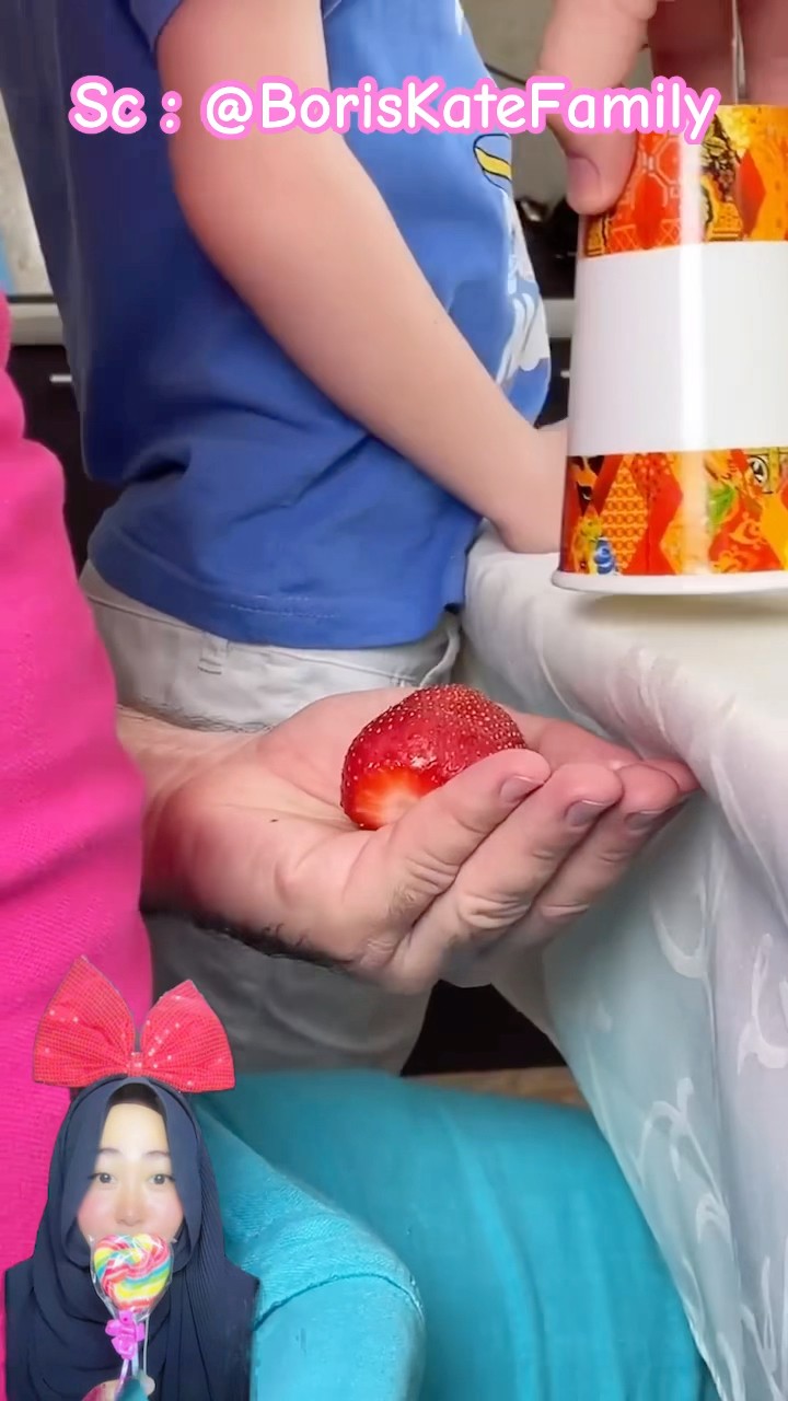 TRIK STRAWBERRY ⁉️ Siapa Kena Tipu ?@BorisKateFamily #shorts #funny #dubbing