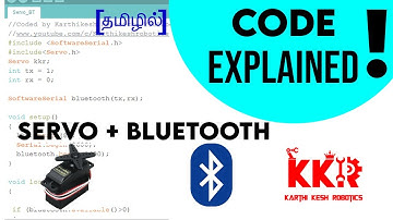 Arduino Code to Control Servo Motor Via Bluetooth in Tamil|Arduino Projects|Tamil|KKR