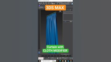 ✅ 3ds Max Cloth Modifier | Create Realistic Curtains 🪟✨ | Quick Tip