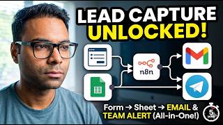 n8n Lead Capture: Form to Google Sheets, Gmail & Telegram | A Powerful Automated Lead Capture System Automate Lead Capture With N8n Google Forms Sheets Gmail Slack Google Contacts Integration