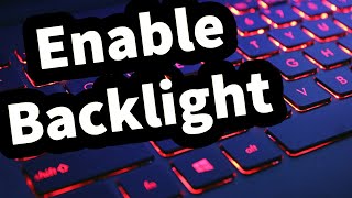 how to turn on keyboard light or back light in any lenovo laptop ( easy)