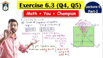 Exercise 6.3 Class 11 question 4 | Exercise 6.3 question 5 | Chapter 6 Linear Inequalities Class 11