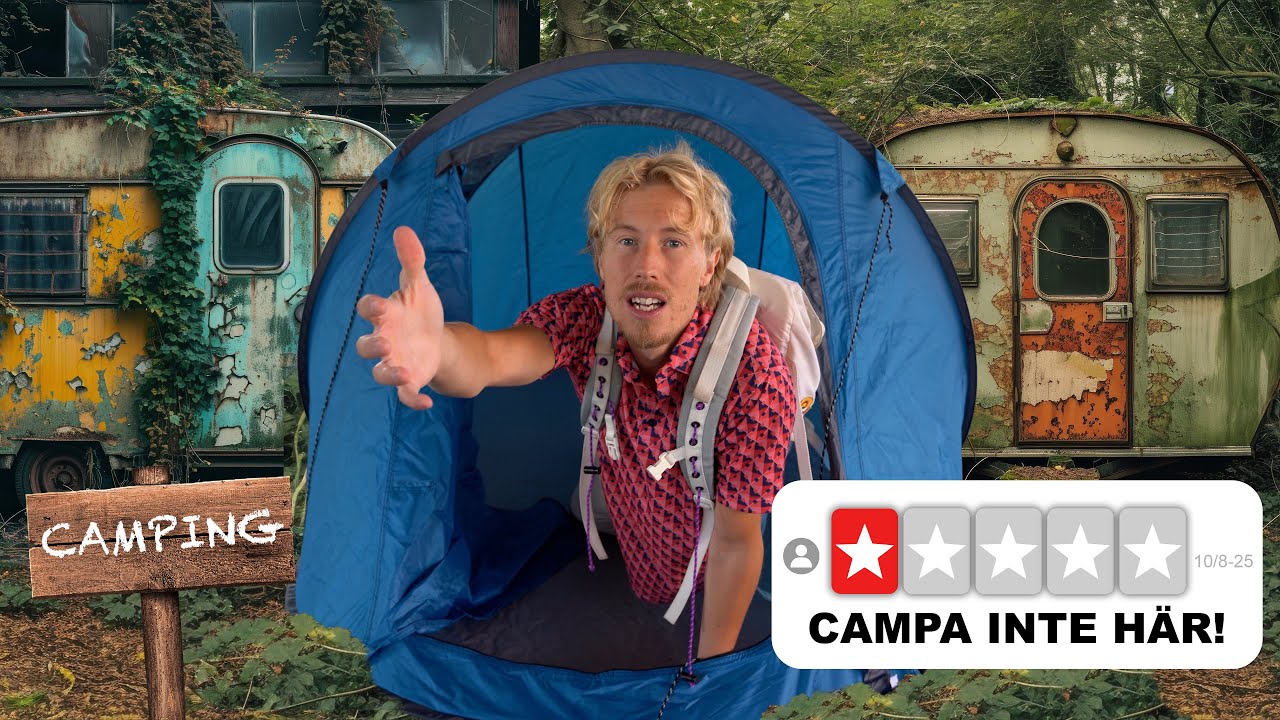 JAG BOR PÅ SVERIGES SÄMSTA CAMPINGPLATSER