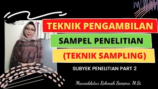 Types of Research Sampling Techniques (Sampling Techniques)