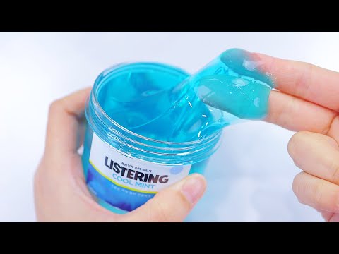 【ASMR】リステリン🦷✨スライム  LISTERINE SLIME 韓国スライム【音フェチ】