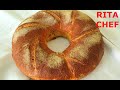 CIAMBELLA DI PANE RUSTICO di RITA CHEF | RUSTIC BREAD DOUGHNUT | BEIGNET RUSTIQUE DE PAIN.