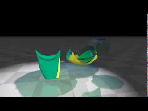 Position Based Fluids - Two-way Fluid Cloth Coupling