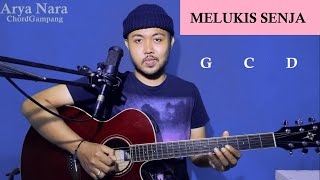 Chord Gampang (MELUKIS SENJA - BUDI DO RE MI) Arya Nara (Tutorial Gitar) Pemula