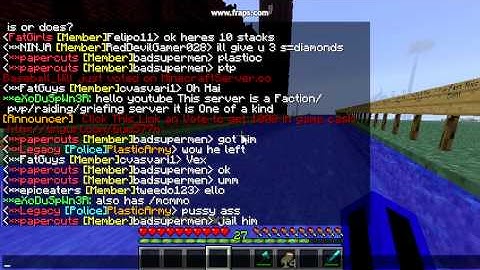 minecraft factions/pvp/mcmmo server 1.3.2