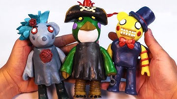 Roblox Piggy Characters with Clay - Part 2 🐼 My collection 🐼 Polymer Clay Tutorial