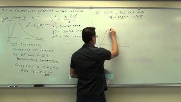 Statistics Lecture 7.5 Part 1