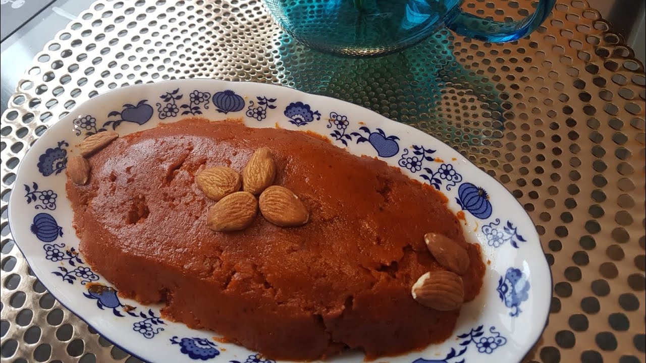 القرعة الحمرة المعسلة والمقومة على الطريقة الفاسية