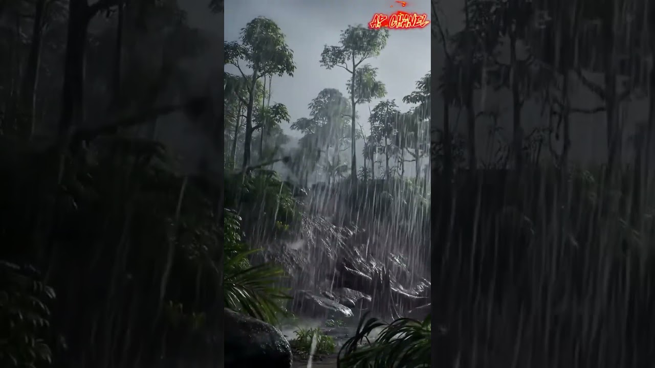 "Deadly Landslide Caught in 4K | Torrential Rain Destroys Jungle Hillside"