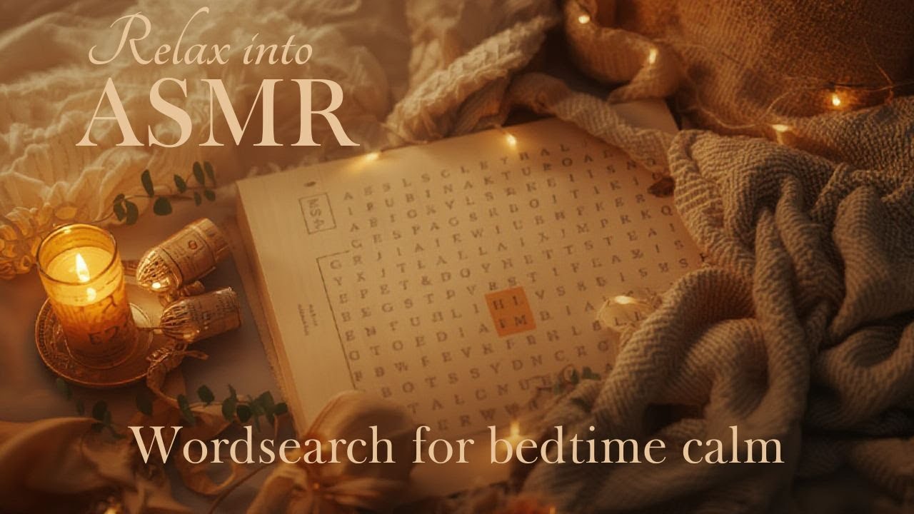 ASMR Let's Solve This Relaxing Wordsearch Together 