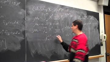 Math341 Fa2013 Lecture19part2: Gaussian Density (Normalization Constant, Moments, Sums)