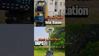 ✅ How We Use Total Station &amp; DGPS Together on a Construction Site 💯 #civilengineering #construction