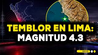 Temblor en Lima: sismo de magnitud 4.3 y su epicentro | IGP informó |  RPP NOTICIAS