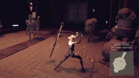 NieR Automata - Pascal watches A2 destroy the friendly machines (Chapter 14) MaverRick