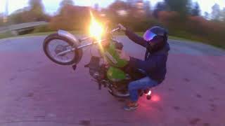 Simson s51★Angry people★wheelie/stunt 1!