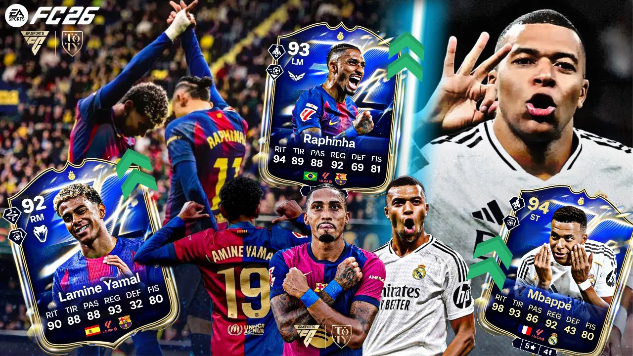MI VOTACION PARA LOS TOTY DE FC26!! (LAMINE Y RAPHINHA MC)